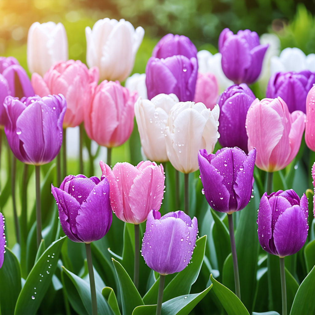 Tulip Bulbs - Purple Passion Mixed